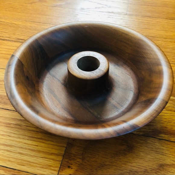 Beautiful Vintage MCM Wood Teakwood Candlesticks - Picture 7 of 7